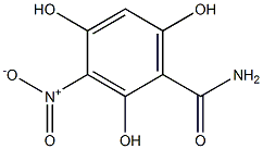 2,4,6-トリヒドロキシ-3-ニトロベンズアミド 化学構造式