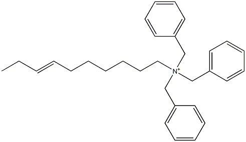 (7-Decenyl)tribenzylaminium Struktur