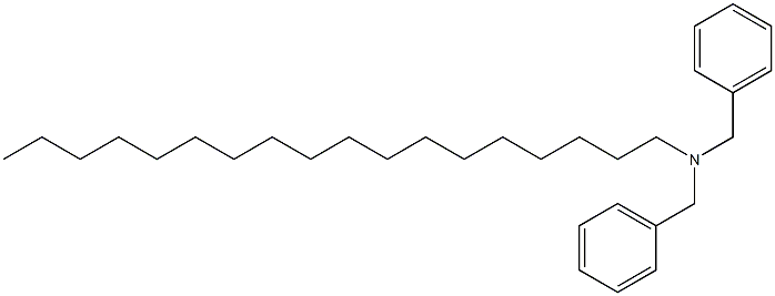 オクタデシルジベンジルアミン 化学構造式