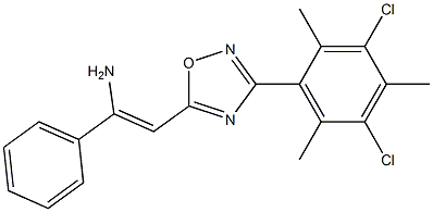 5-[(Z)-2-Amino-2-(phenyl)ethenyl]-3-(3,5-dichloro-2,4,6-trimethylphenyl)-1,2,4-oxadiazole