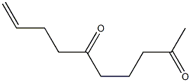 1-デセン-5,9-ジオン 化学構造式