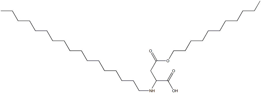 2-Heptadecylamino-3-(undecyloxycarbonyl)propionic acid Structure