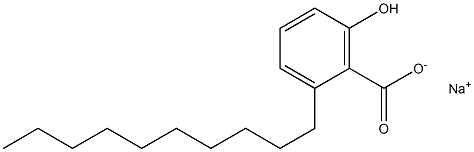 2-Decyl-6-hydroxybenzoic acid sodium salt Structure