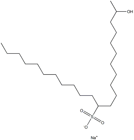 2-Hydroxytricosane-12-sulfonic acid sodium salt