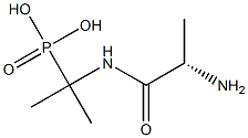 [2-(L-Alanylamino)propan-2-yl]phosphonic acid Structure
