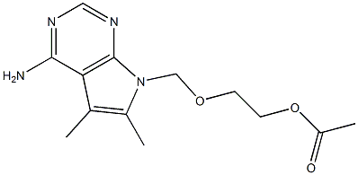  Acetic acid 2-[[4-amino-5,6-dimethyl-7H-pyrrolo[2,3-d]pyrimidin-7-yl]methoxy]ethyl ester