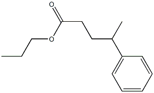 4-Phenylpentanoic acid propyl ester Structure