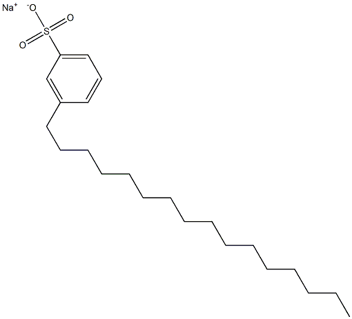 3-Hexadecylbenzenesulfonic acid sodium salt Struktur