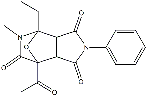 7-Acetyl-4,5,7,7a-tetrahydro-4-ethyl-5-methyl-2-phenyl-4,7-epoxy-1H-pyrrolo[3,4-c]pyridine-1,3,6(2H,3aH)-trione