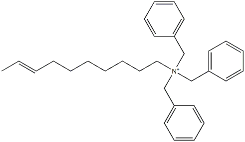 (8-Decenyl)tribenzylaminium Struktur