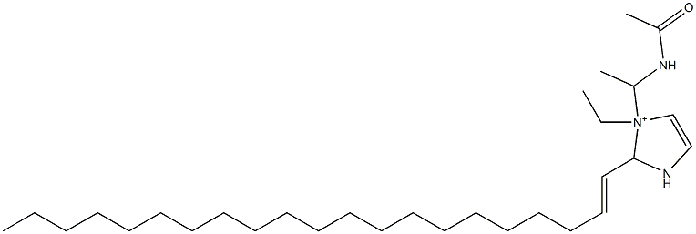 1-[1-(Acetylamino)ethyl]-1-ethyl-2-(1-henicosenyl)-4-imidazoline-1-ium 结构式