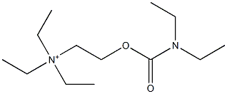 2-[[(Diethylamino)carbonyl]oxy]-N,N,N-triethylethanaminium Struktur