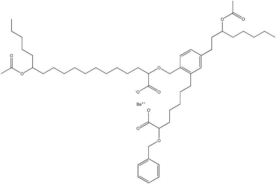 Bis(2-benzyloxy-13-acetyloxystearic acid)barium salt