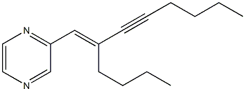 2-[(E)-2-Butyl-1-octen-3-ynyl]pyrazine Struktur