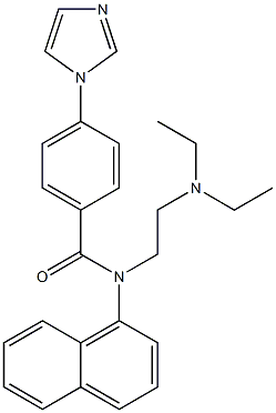 4-(1H-Imidazol-1-yl)-N-(1-naphthalenyl)-N-(2-diethylaminoethyl)benzamide