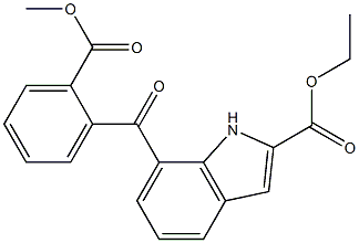 7-[2-(Methoxycarbonyl)benzoyl]-1H-indole-2-carboxylic acid ethyl ester