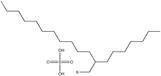 Sulfuric acid 2-heptyltridecyl=potassium salt