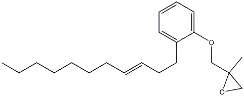2-(3-ウンデセニル)フェニル2-メチルグリシジルエーテル 化学構造式