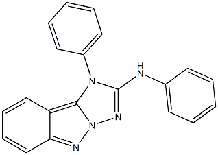 1-Phenyl-2-phenylamino-1H-[1,2,4]triazolo[1,5-b]indazole Struktur