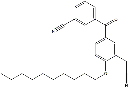 2-(Decyloxy)-5-[3-cyanobenzoyl]benzeneacetonitrile