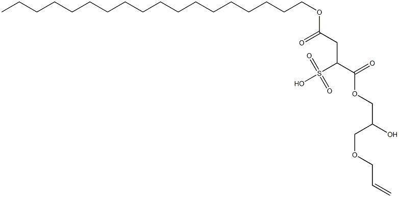 2-Octadecyloxycarbonyl-1-(3-allyloxy-2-hydroxypropoxycarbonyl)ethanesulfonic acid|