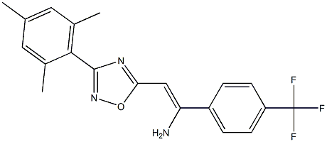 5-[(Z)-2-Amino-2-(4-trifluoromethylphenyl)ethenyl]-3-(2,4,6-trimethylphenyl)-1,2,4-oxadiazole