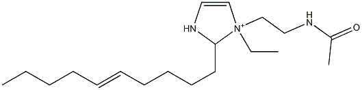 1-[2-(Acetylamino)ethyl]-2-(5-decenyl)-1-ethyl-4-imidazoline-1-ium Struktur