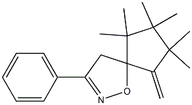 6,6,7,7,8,8-Hexamethyl-9-methylene-3-phenyl-1-oxa-2-azaspiro[4.4]nonan-2-ene Structure