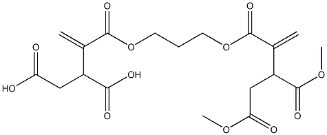 3,3'-[1,3-Propanediylbis(oxycarbonyl)]bis(3-butene-1,2-dicarboxylic acid dimethyl) ester Structure