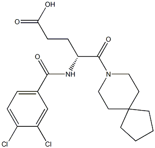 (R)-4-(3,4-Dichlorobenzoylamino)-5-oxo-5-(8-azaspiro[4.5]decan-8-yl)valeric acid