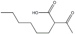 2-Acetyloctanoic acid,,结构式