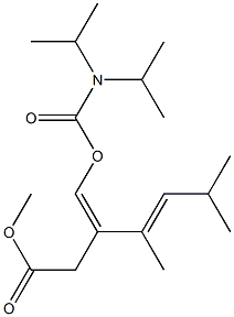 (3Z,4E)-3-[[(Diisopropylamino)carbonyloxy]methylene]-4,6-dimethyl-4-heptenoic acid methyl ester