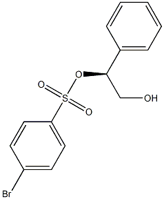(+)-p-Bromobenzenesulfonic acid (S)-1-phenyl-2-hydroxyethyl ester Struktur