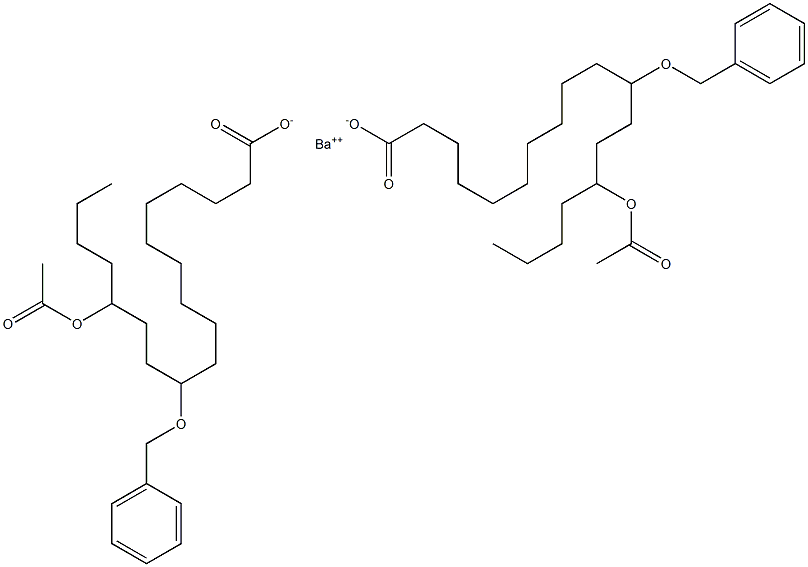 Bis(11-benzyloxy-14-acetyloxystearic acid)barium salt