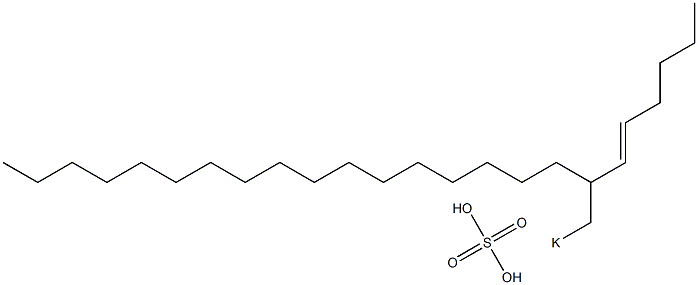 Sulfuric acid 2-(1-hexenyl)nonadecyl=potassium ester salt