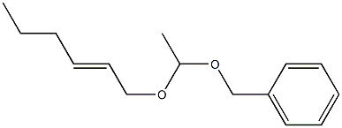 アセトアルデヒドベンジル[(E)-2-ヘキセニル]アセタール 化学構造式