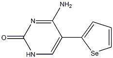 5-(Selenophen-2-yl)-4-aminopyrimidin-2(1H)-one Struktur