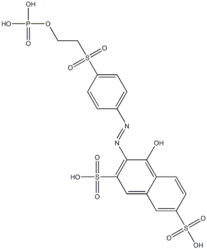 4-Hydroxy-3-[[4-[[2-(phosphonooxy)ethyl]sulfonyl]phenyl]azo]-2,7-naphthalenedisulfonic acid