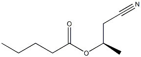 Valeric acid (R)-1-(cyanomethyl)ethyl ester Struktur