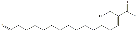 (Z)-2-Chloromethyl-15-formyl-2-pentadecenoic acid methyl ester Structure