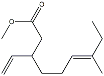 (4E)-1,5-Dimethyl-1-vinyl-4-heptenyl=acetate Struktur