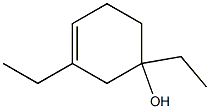 1,3-Diethyl-3-cyclohexen-1-ol Struktur