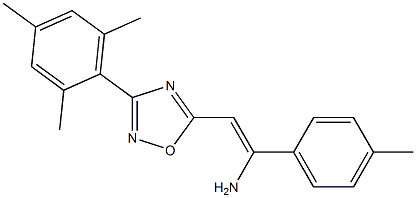 5-[(Z)-2-Amino-2-(4-methylphenyl)ethenyl]-3-(2,4,6-trimethylphenyl)-1,2,4-oxadiazole|