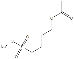 4-Acetoxy-1-butanesulfonic acid sodium salt Structure