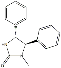 [4R,5R,(+)]-4,5-Dihydro-4,5-diphenyl-1-methyl-1H-imidazole-2(3H)-one Structure