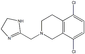 2-[[(1,2,3,4-Tetrahydro-5,8-dichloroisoquinolin)-2-yl]methyl]-4,5-dihydro-1H-imidazole,,结构式