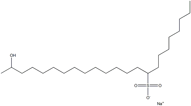 22-Hydroxytricosane-9-sulfonic acid sodium salt