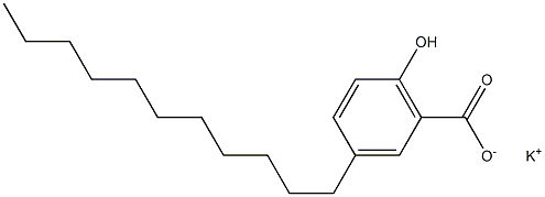 3-Undecyl-6-hydroxybenzoic acid potassium salt Struktur