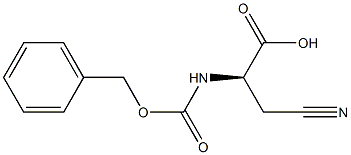 [R,(+)]-2-(Benzyloxycarbonylamino)-3-cyanopropionic acid Structure