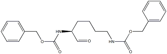 (2S)-2,6-Bis[(benzyloxycarbonyl)amino]hexanal Struktur